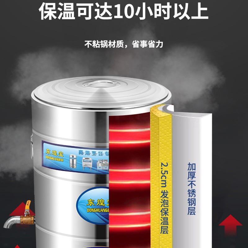 豪华不锈钢煮面炉商用快速电热煮面桶多功能汤面炉保温平底煲粥桶