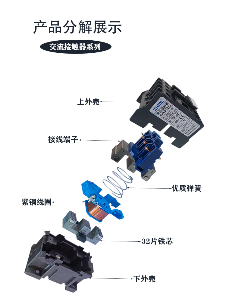 CJX2-1210/1810交流接触器新南方烘焙设备食品机械配电柜机床配件