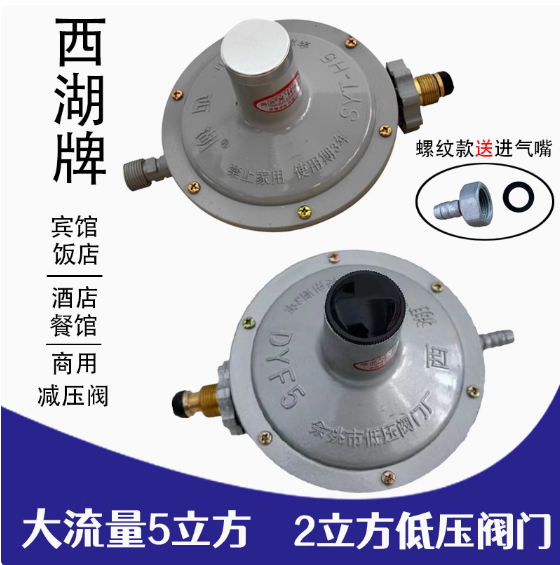 商用煤气阀液化气低压阀西湖大流量2立方5立方减压阀钢瓶阀门配件