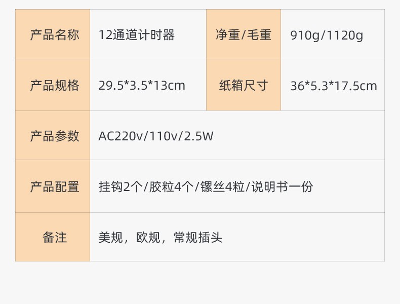 十二通计时器