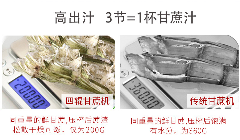 四辊甘蔗榨汁机
