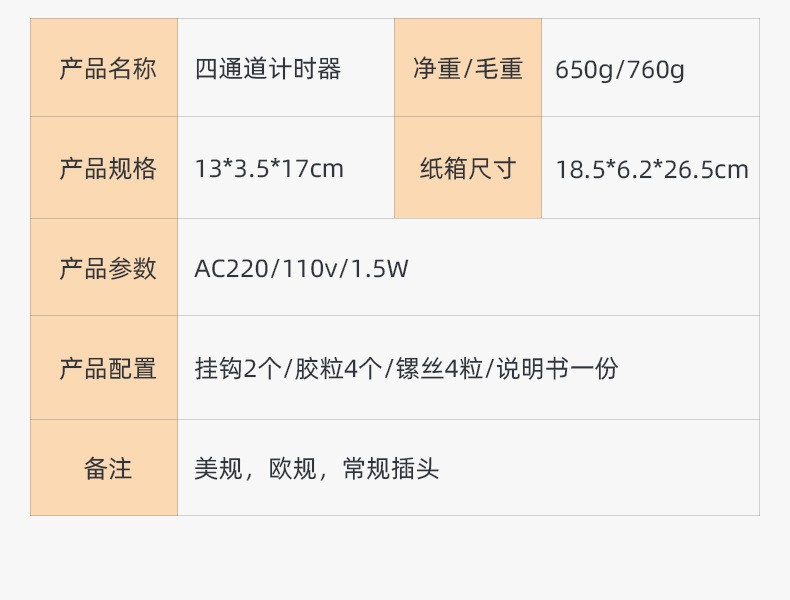 四通计时器