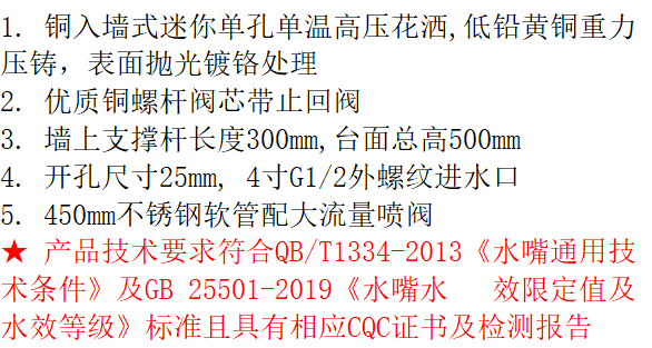 LG-MNPR1019c  铜入墙式单冷花洒