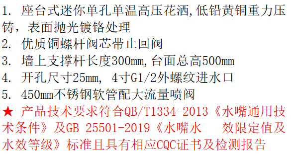 LG-MNPR1016C  迷你单孔单冷