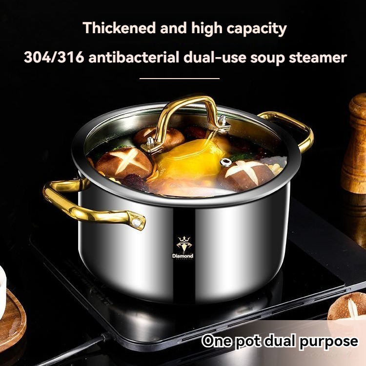 316不锈钢汤锅 316 stainless steel soup pot