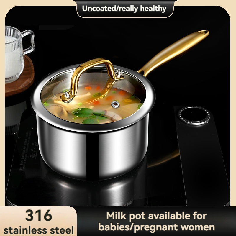 316不锈钢奶锅 316 stainless steel milk pan