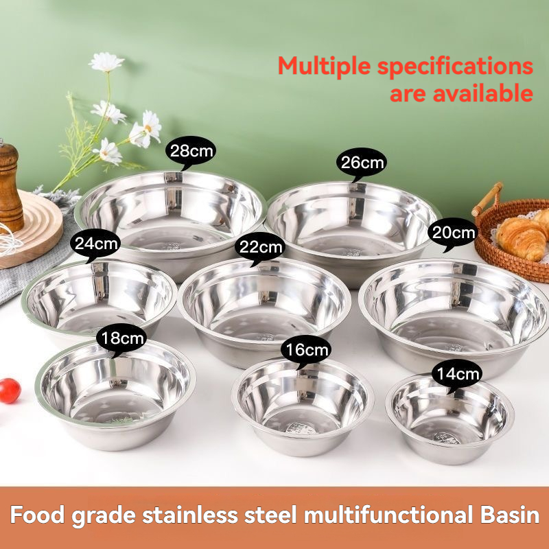不锈钢圆盆 Stainless steel round basin