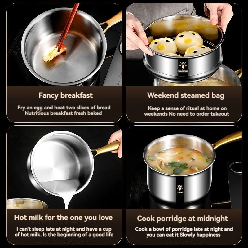 316不锈钢奶锅 316 stainless steel milk pan