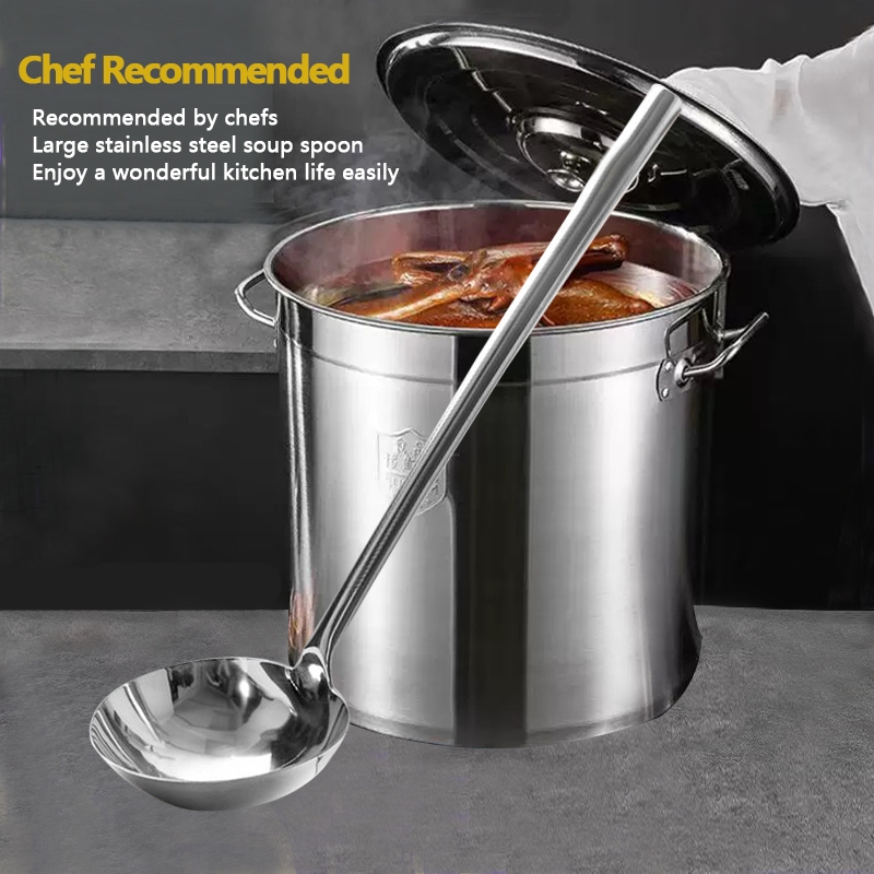 不锈钢大汤勺 Large stainless steel soup spoon