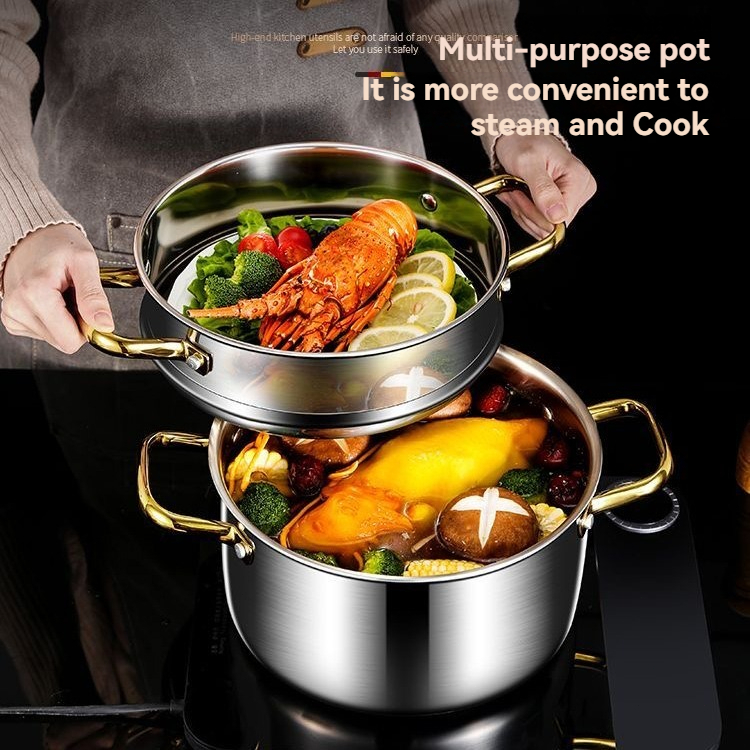 316不锈钢汤锅 316 stainless steel soup pot