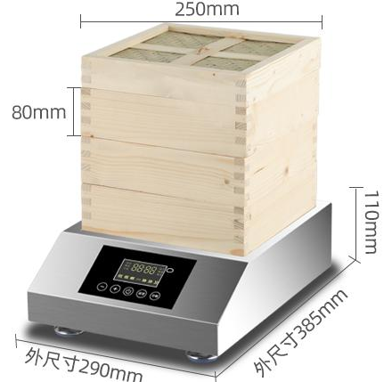 单头蒸包炉搭配木制方蒸笼