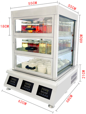 9000W/12000W三炉+3层四面透明蒸柜