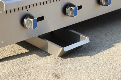 Stainless steel gas manual countertop grill 1500,000 BTU with 5 burners, suitable for restaurants, hotels and catering equipment