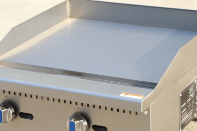 24-inch commercial countertop grill pan with grill and grill rack