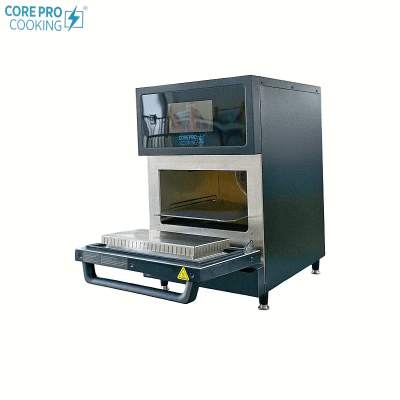 Commercial High Speed Smart Fast Oven | Countertop Convection Microwave Combination Oven Touch Control LED Display Bakery Use