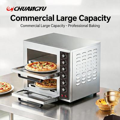 Pizza tart in electric oven