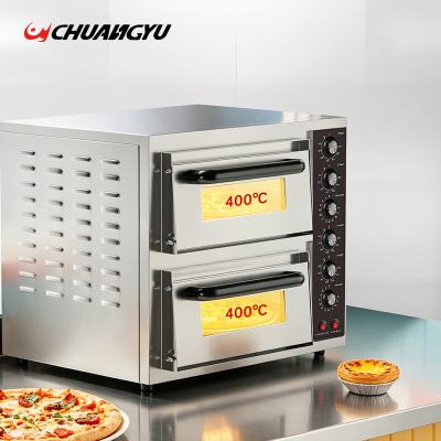 Pizza tart in electric oven