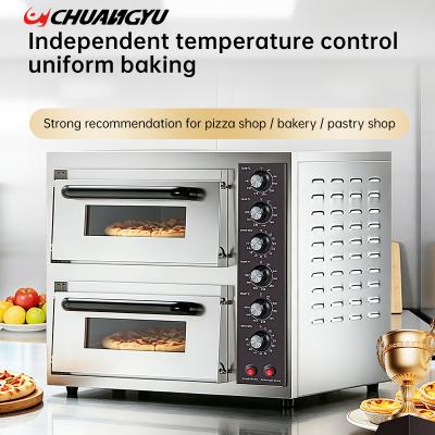 Pizza tart in electric oven