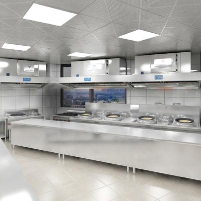 Wall-Mounted Custom Electric Range Hood for Commercial Hotel