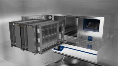 Jingping Ductless Commercial Kitchen Hood Stainless Steel Touch